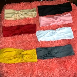 Knot stretched  head band assorted colors